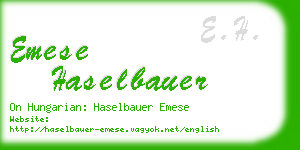 emese haselbauer business card